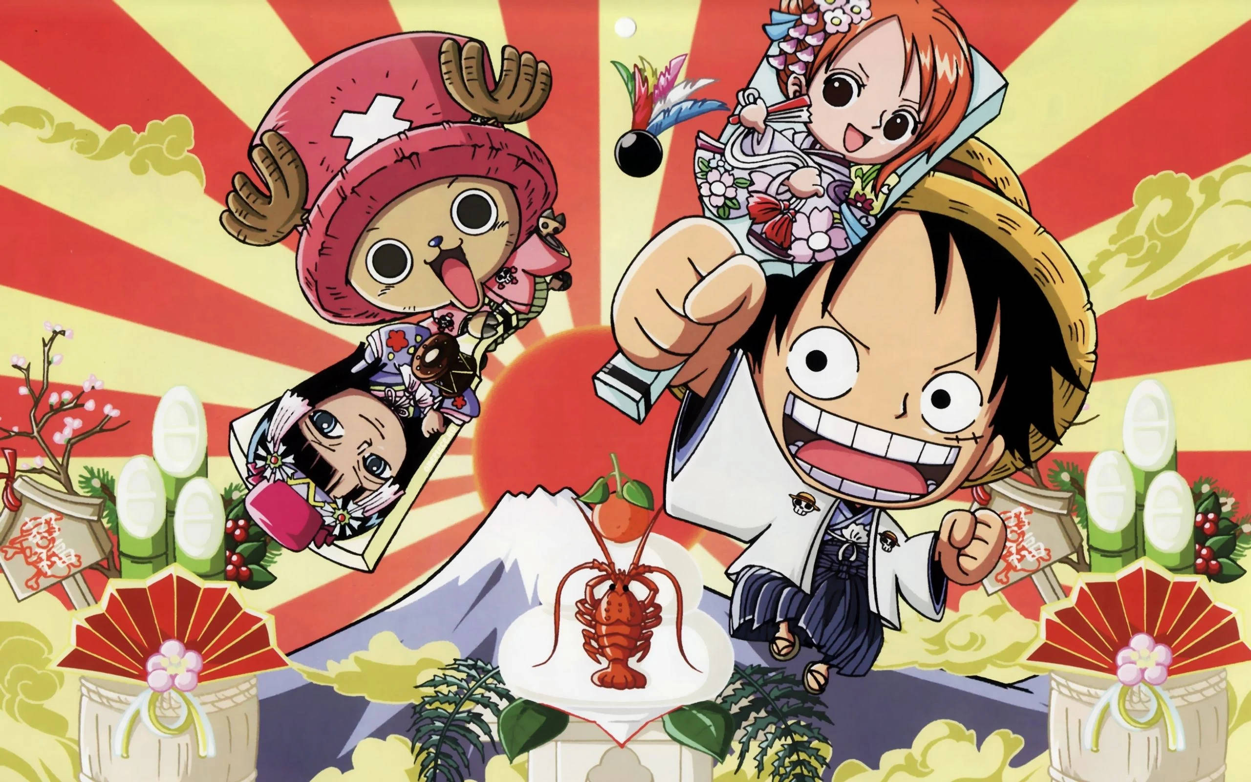Забавно аниме One Piece изкуство Тапет