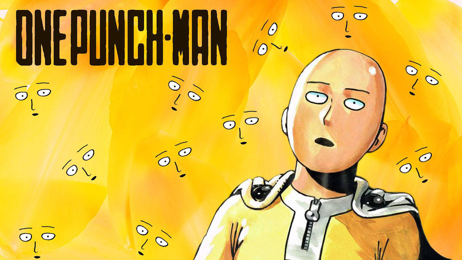 Забавен аниме Саитама от One Punch Man Тапет