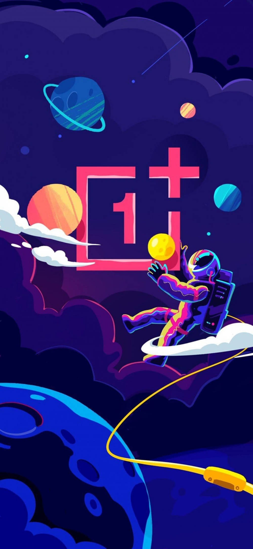 OnePlus 9 Pro Космонавт в Космоса Тапет