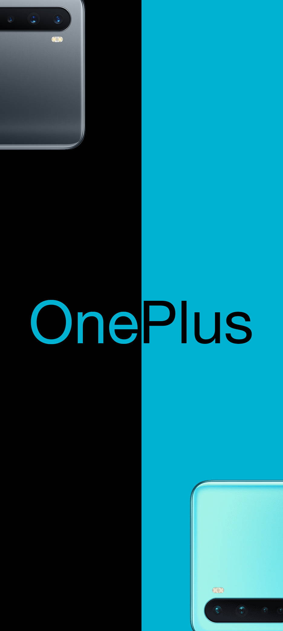 OnePlus Nord черен син Тапет