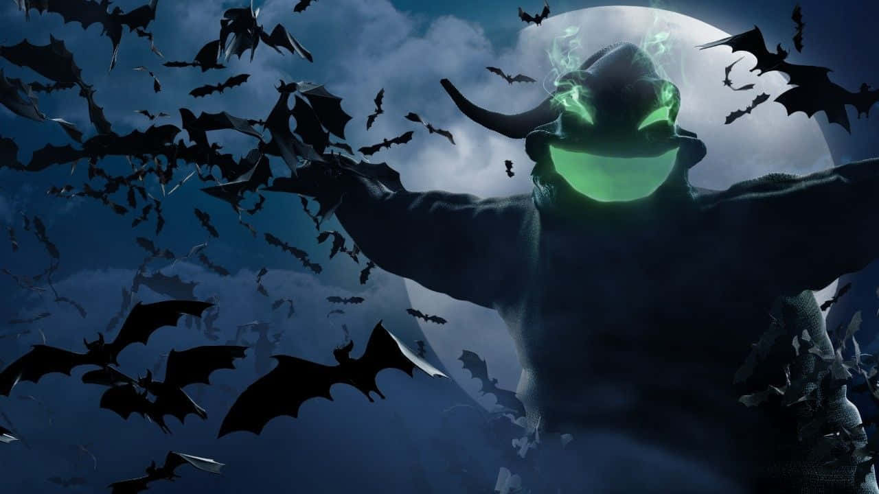 Oogie Boogie с прилепи Тапет