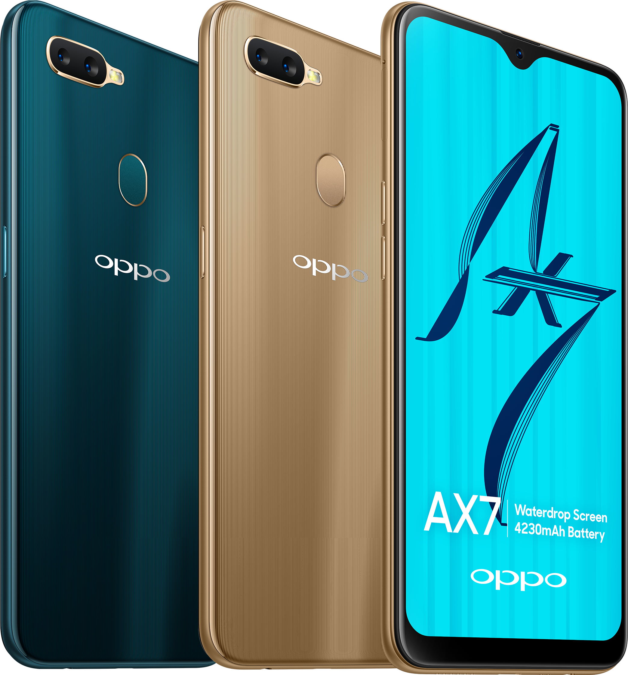 Oppo A X7 Двойни цветови варианти Тапет
