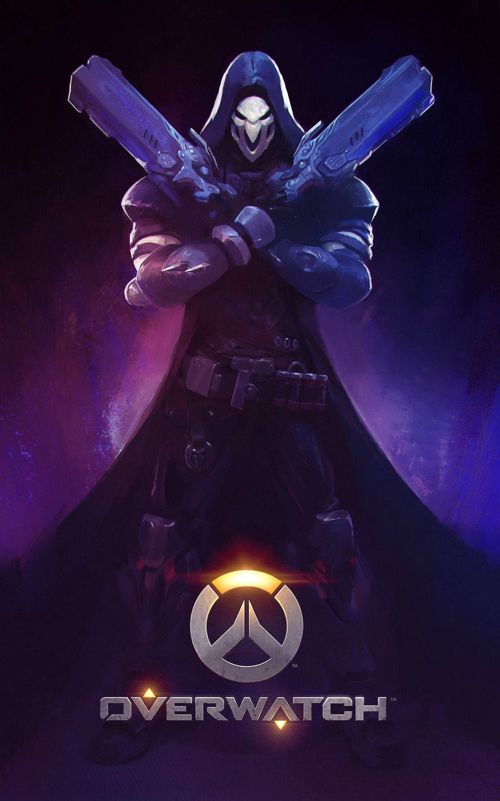 Overwatch телефон двойни оръжия Тапет