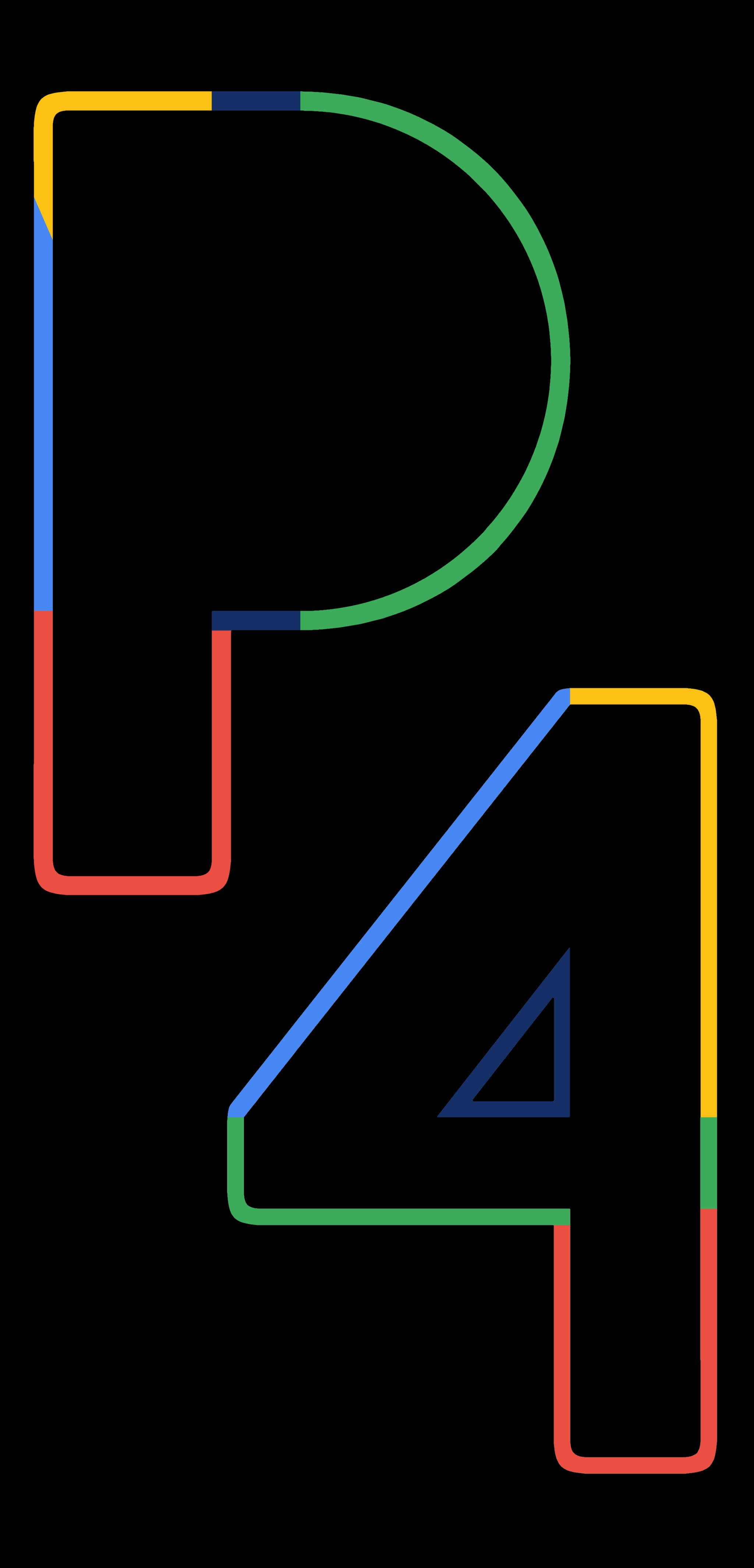 P4 Линейно изкуство Google Pixel 4 Тапет