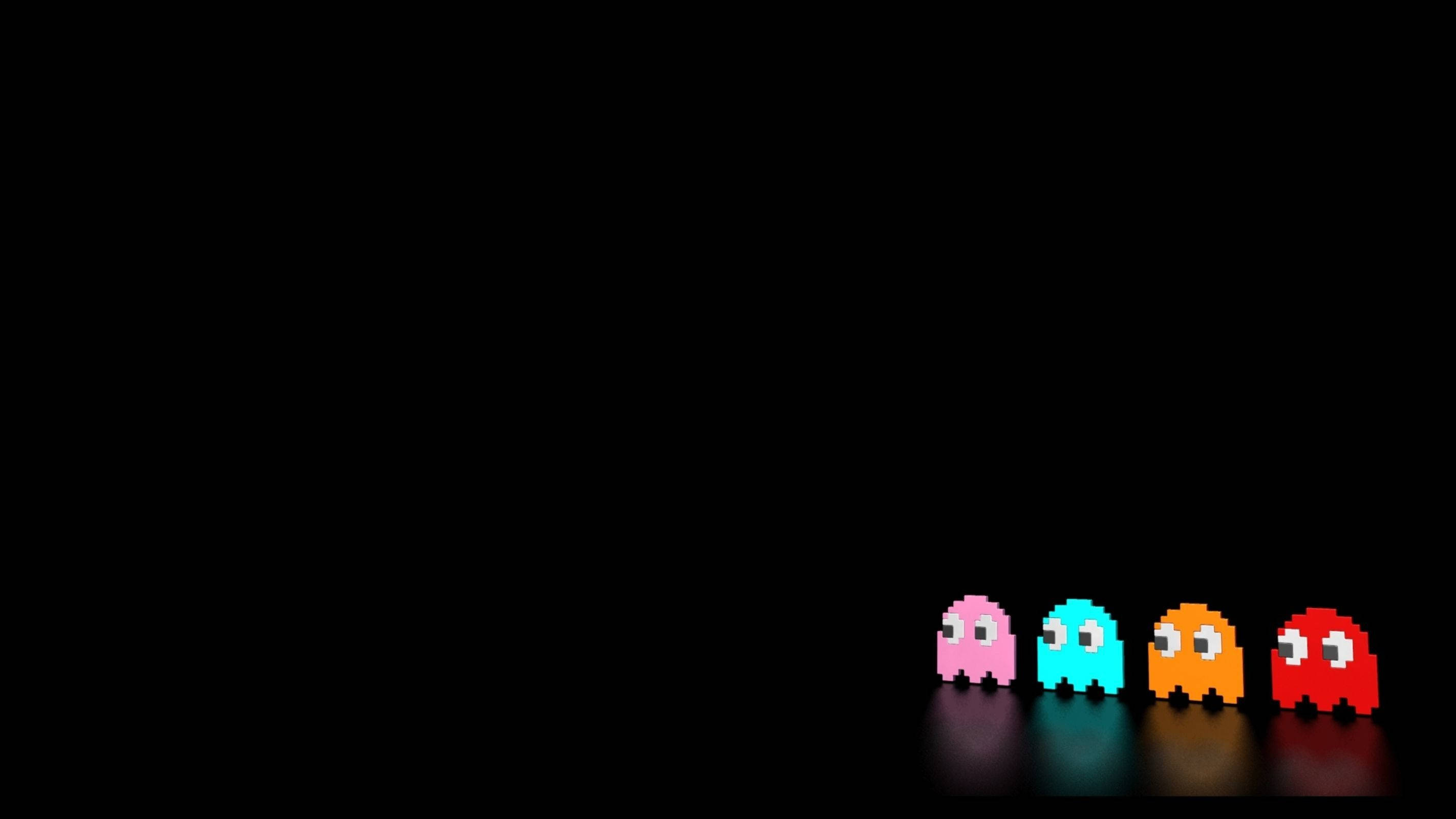 Естетични ретро призраци от Pac-Man Тапет
