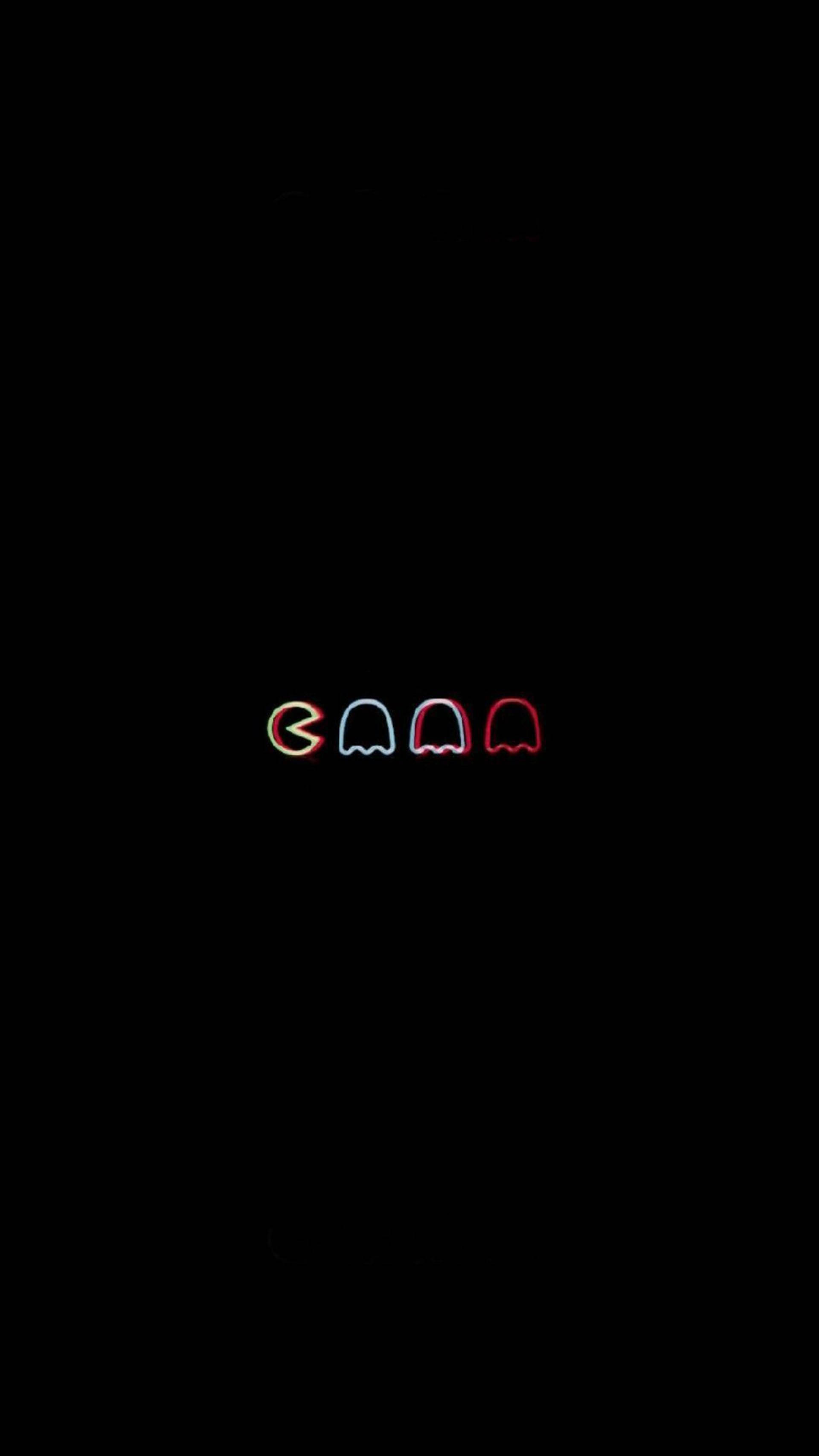 Трипи тъмна естетика икони на Pacman Тапет