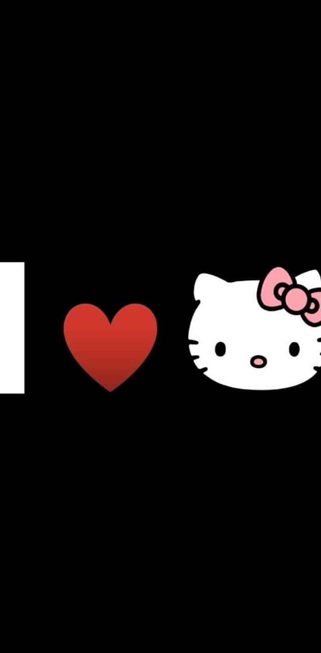Обичам PFP Hello Kitty Тапет