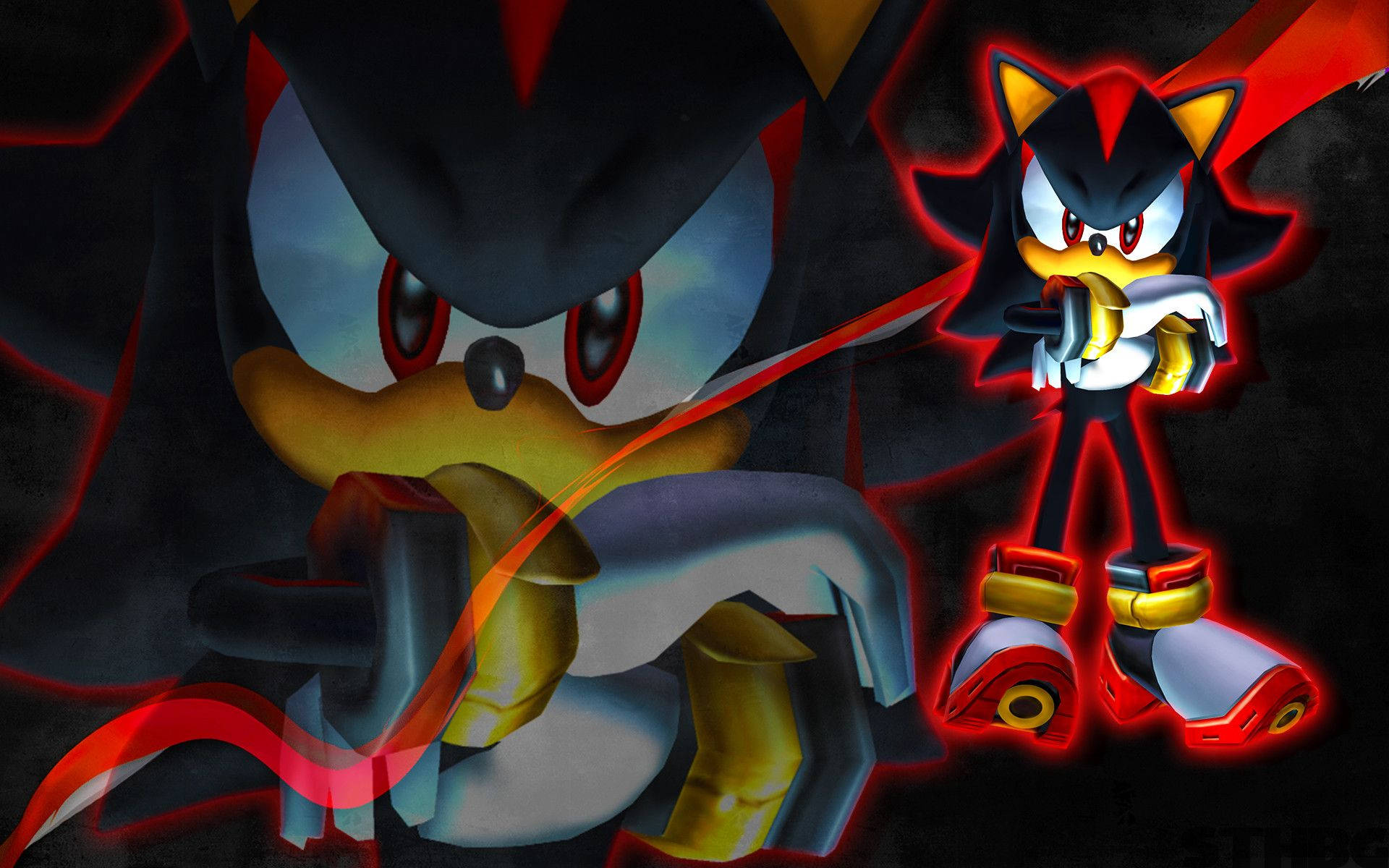 Невероятен PFP на Shadow the Hedgehog – герой на Sega Тапет