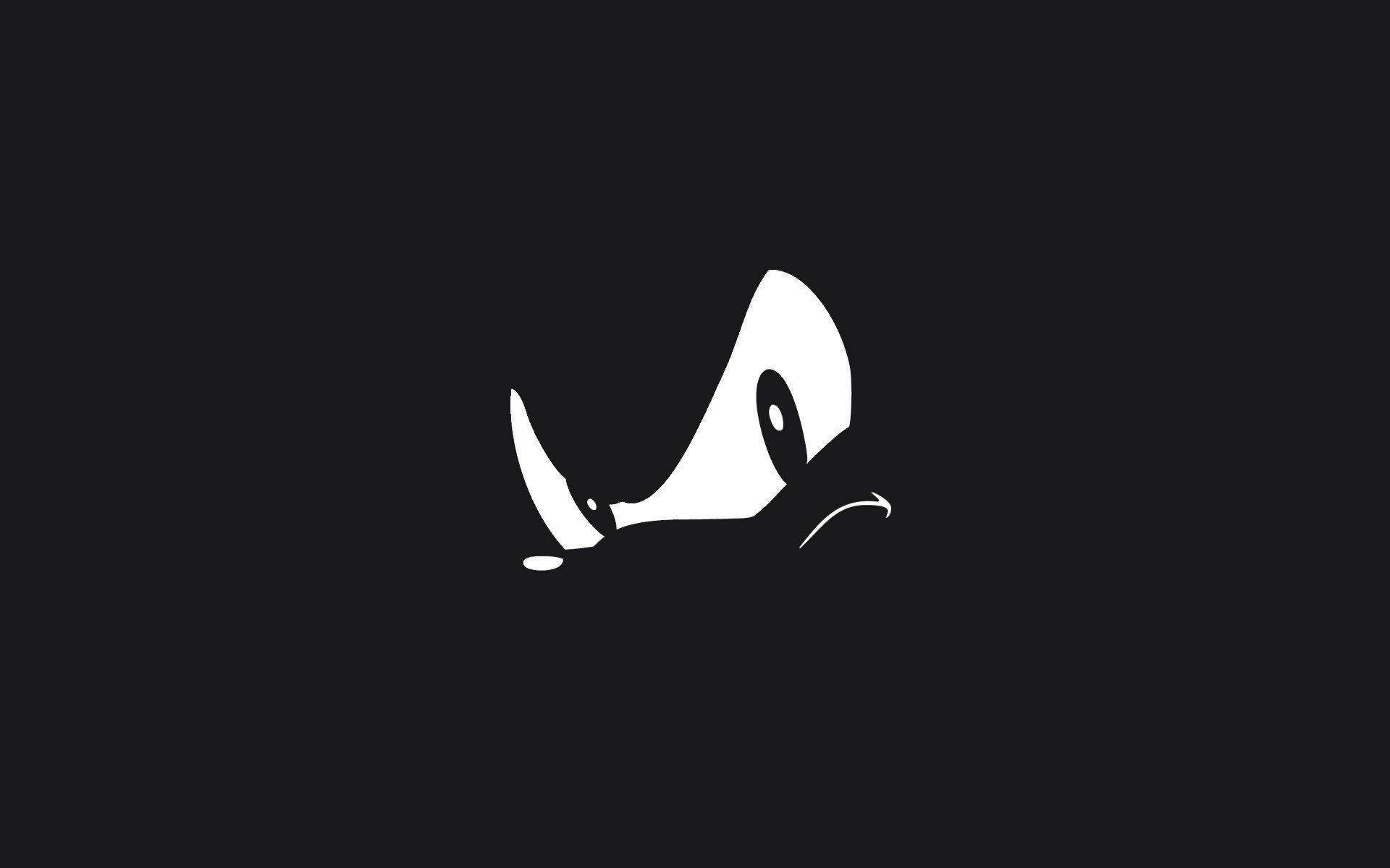 Тъмен Шадоу таралеж PFP минималистично изкуство Тапет