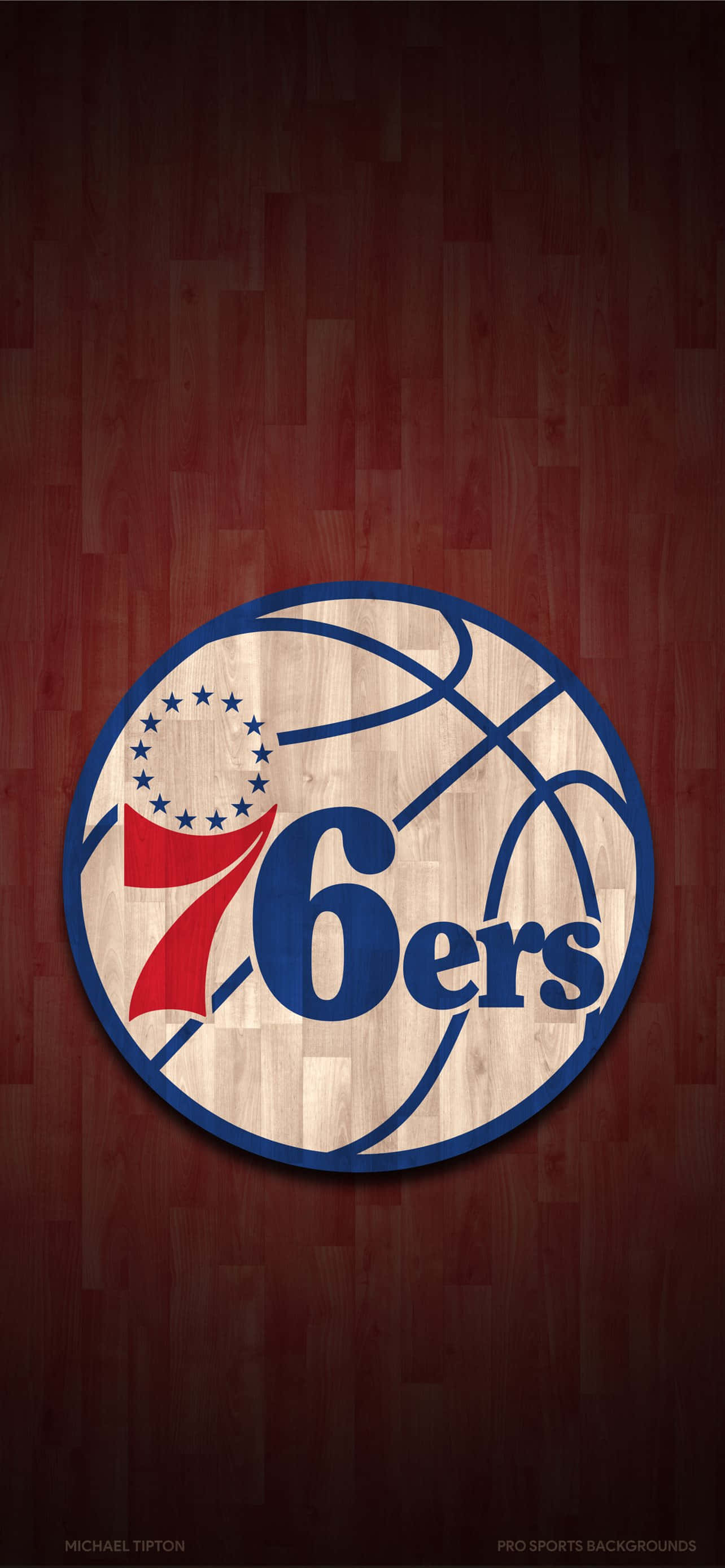 Почувствай вълнение от Philadelphia 76ers баскетбол на твоя iPhone! Тапет