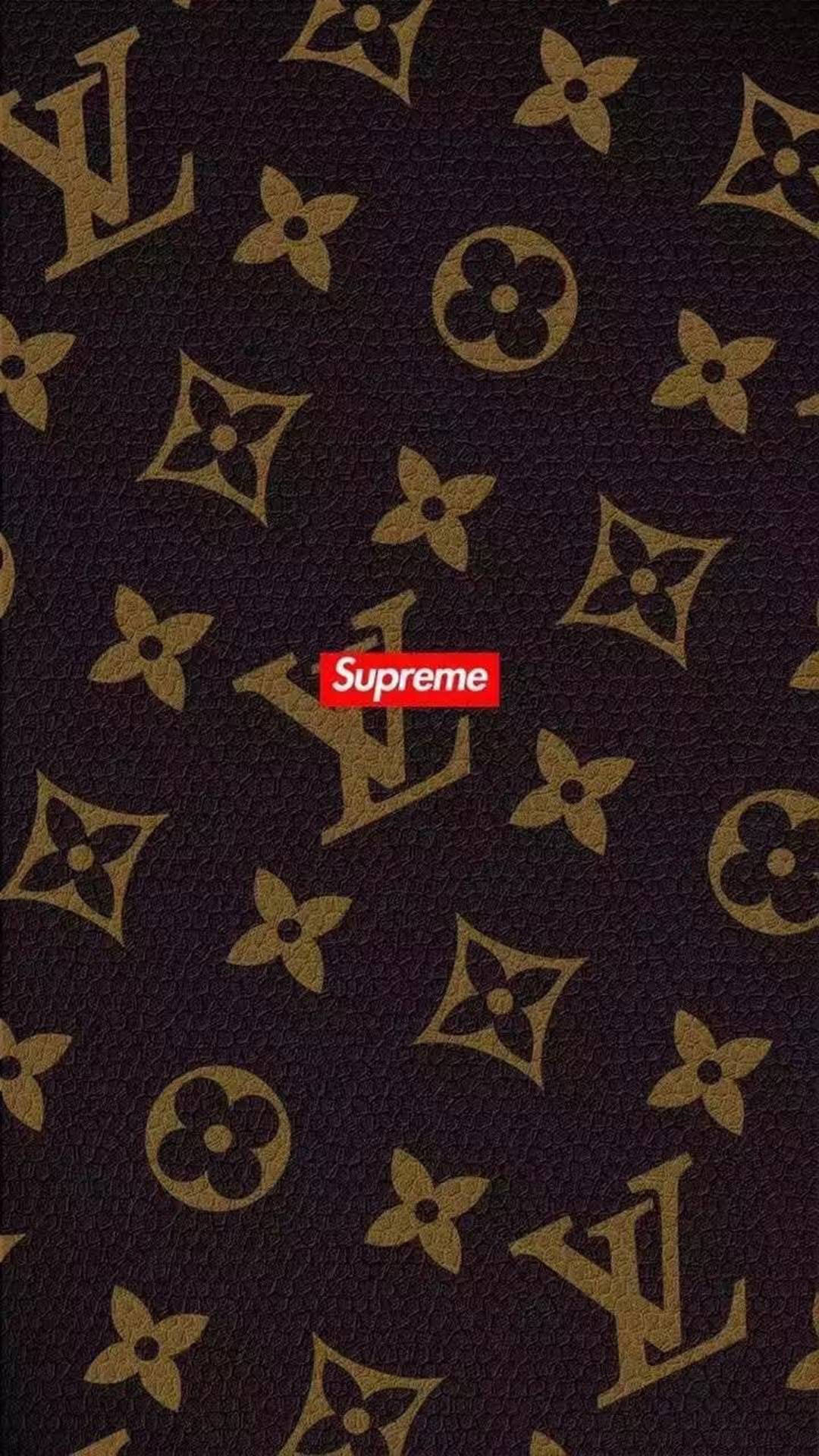 Phone на Supreme и Louis Vuitton от кожа Тапет