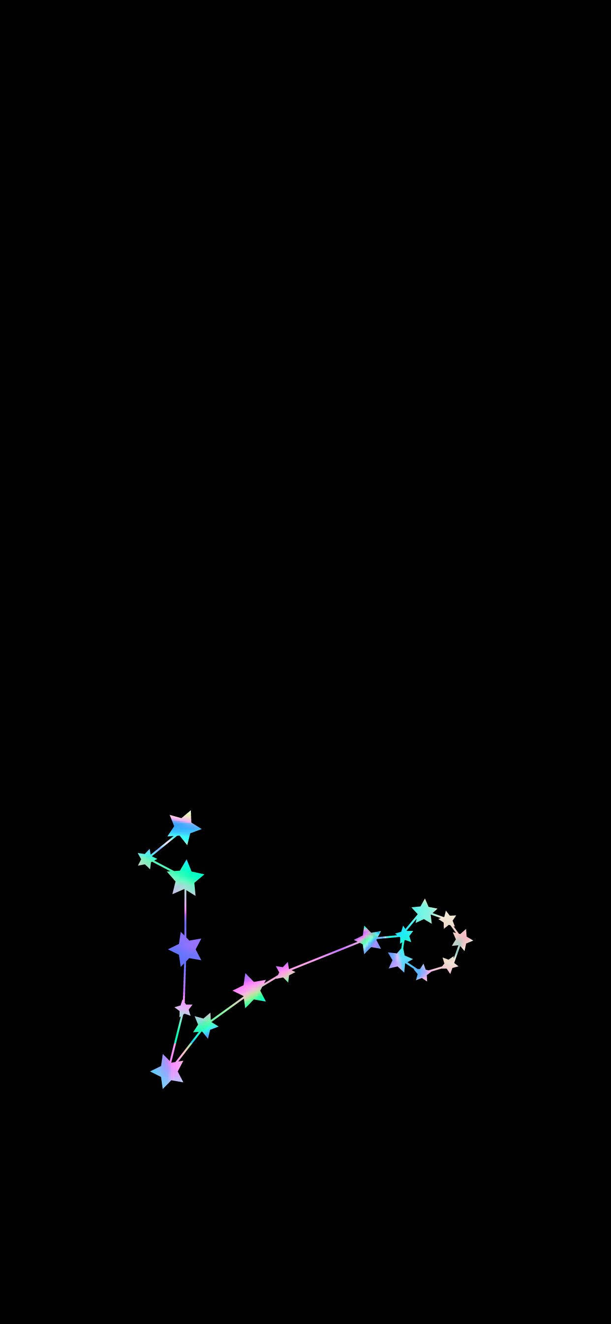 Дъга Pisces Съзвездие Тапет