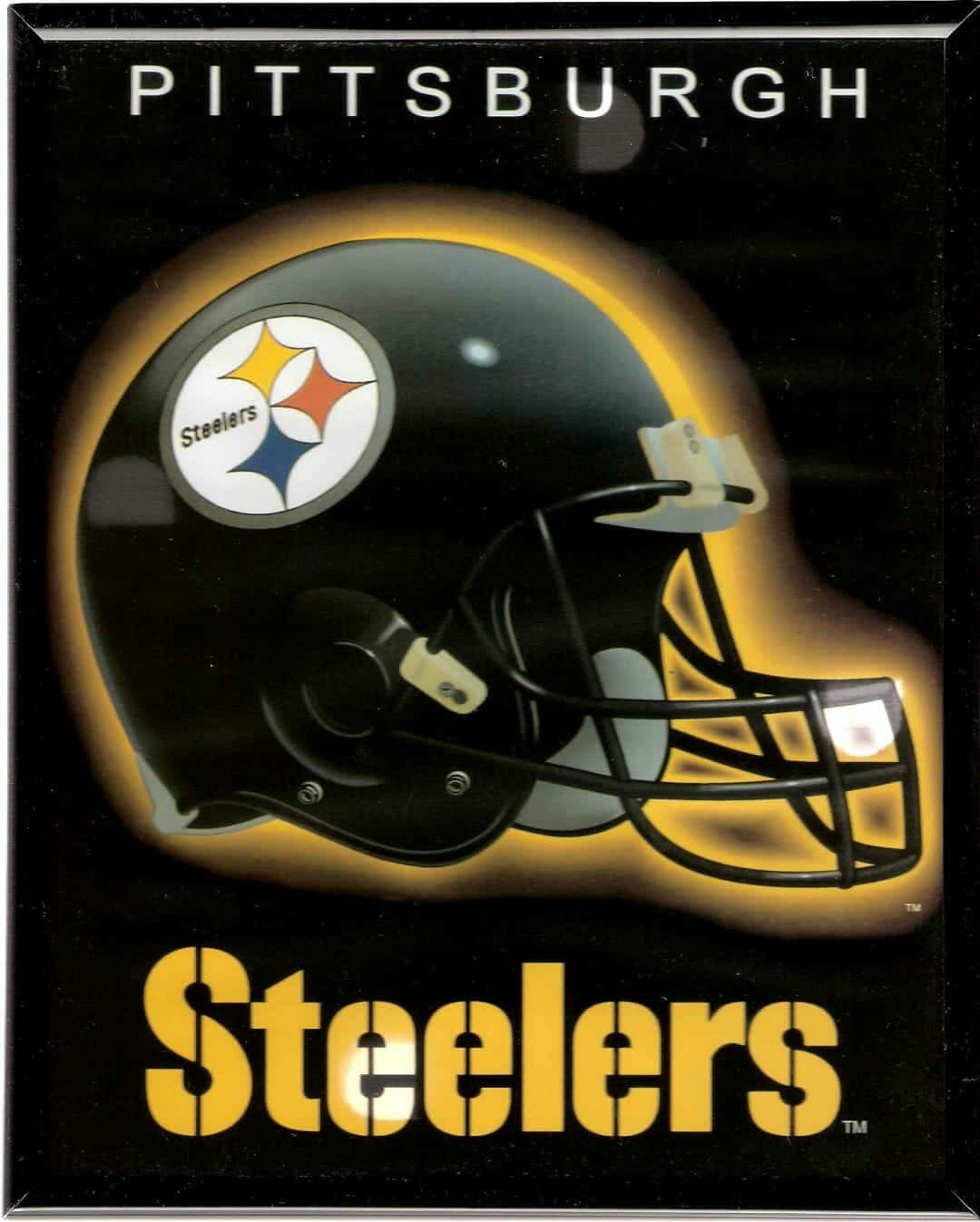 Постер с каска на Pittsburgh Steelers с логотипом Тапет