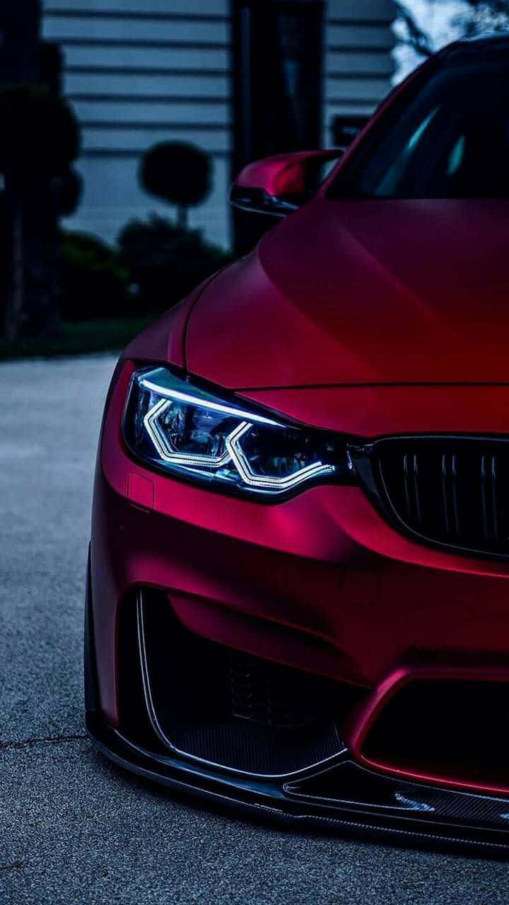 Червен Pixel 3 BMW F82 M4 фон Тапет