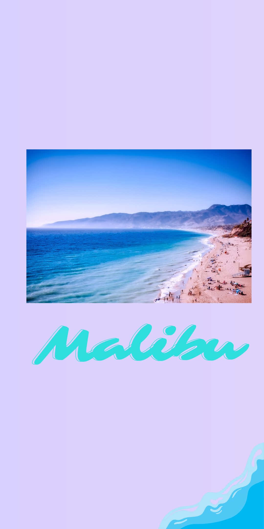 Фон за Pixel 3 Malibu с лавандови нюанси Тапет