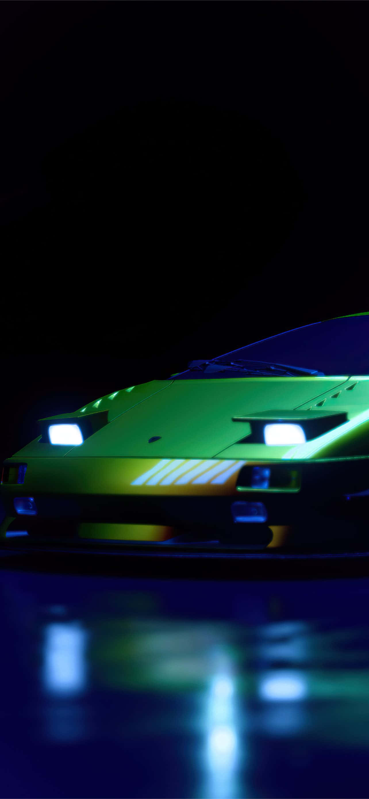 Pixel 3 Need For Speed фон тъмножълто Lamborghini Тапет