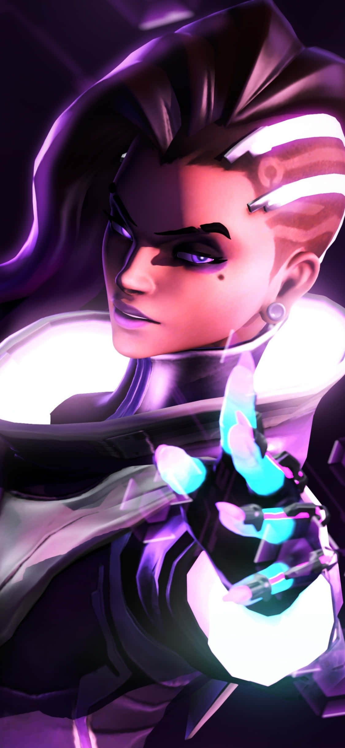 Pixel 3 Overwatch фон Sombra Тапет