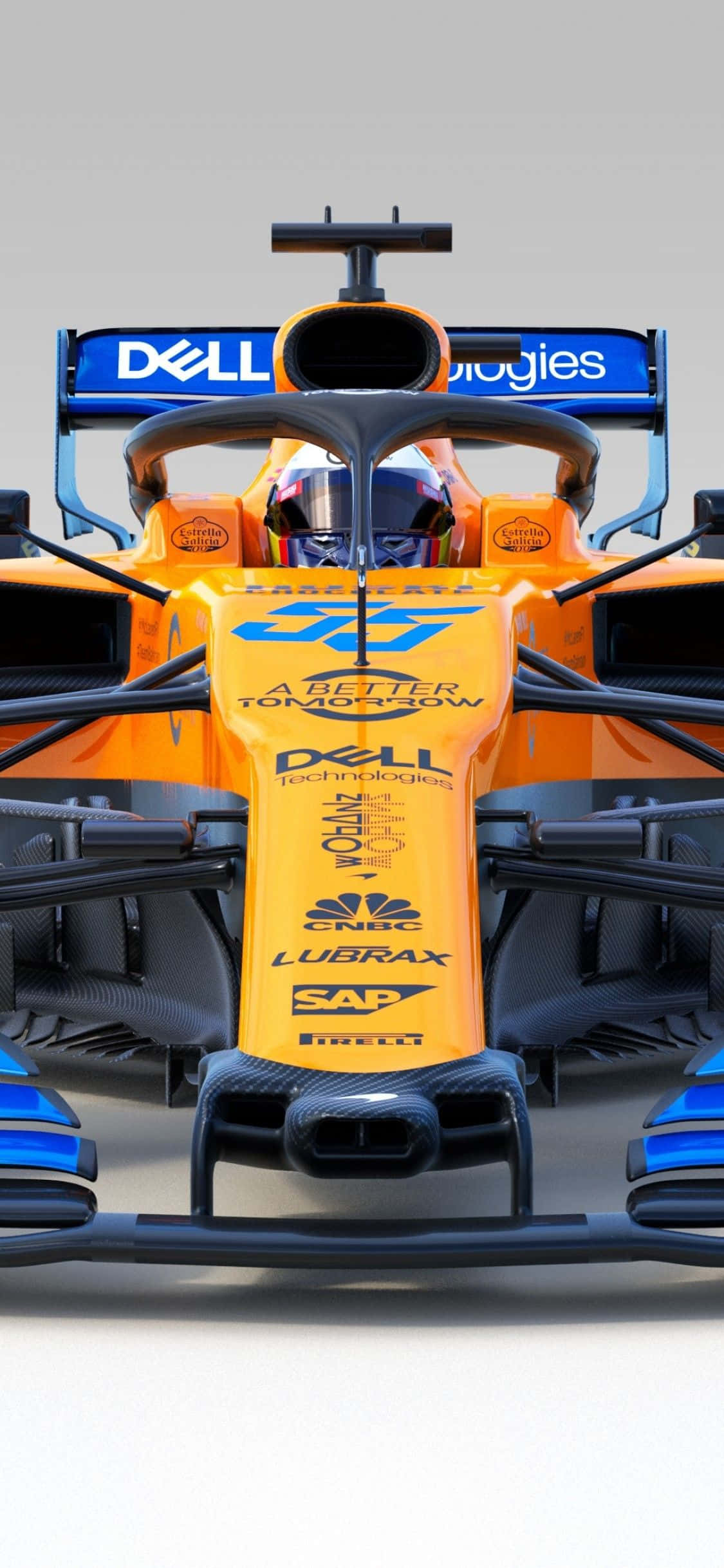 Pixel 3XL F1 2016 McLaren Бял фон Тапет