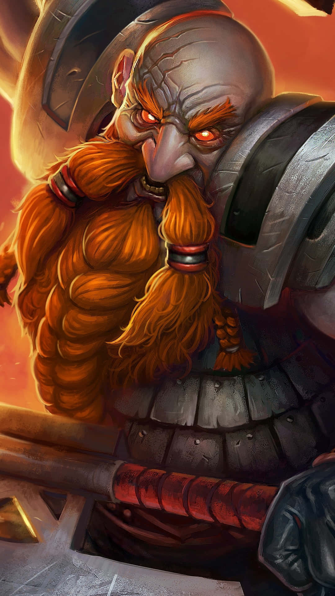 Фон на джуджешката мина Pixel 3xl Hearthstone Тапет