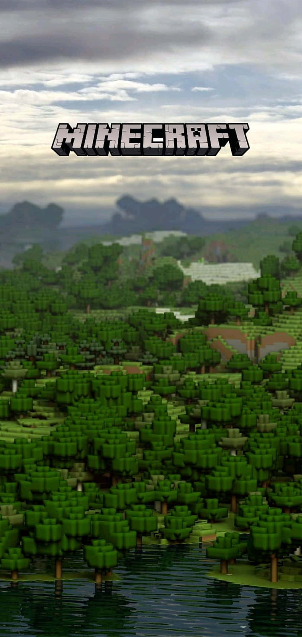 Pixel 3xl Minecraft Фон Сиви Облака Тапет
