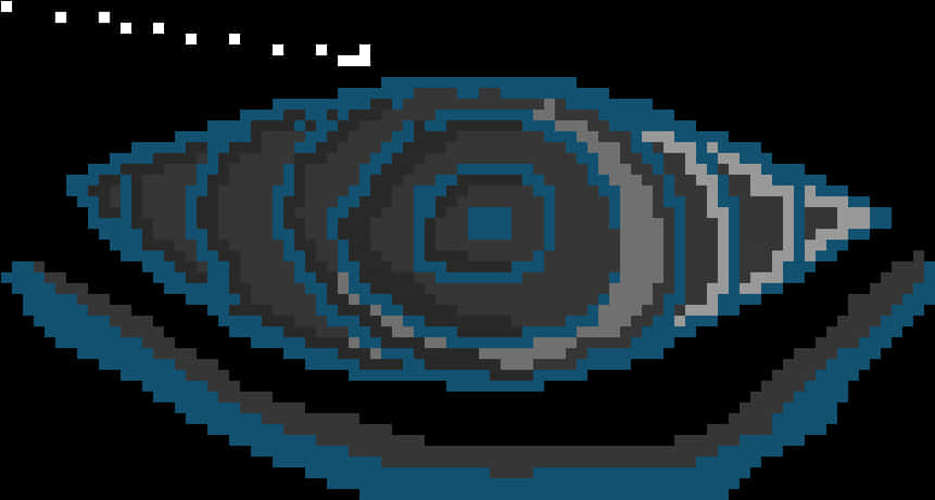 Pixel Art на Око Риннеган Тапет