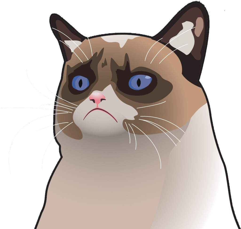 Сърдит_ Котка_ Карикатура_ Изражение.PNG Тапет
