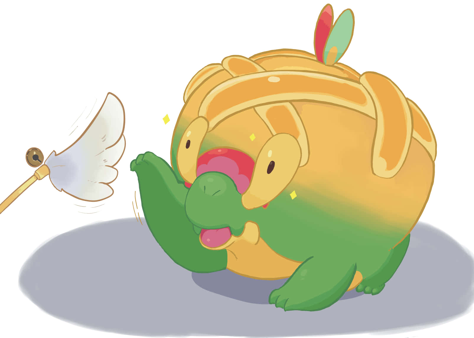 Pokémon Appletun сладколико лице Тапет