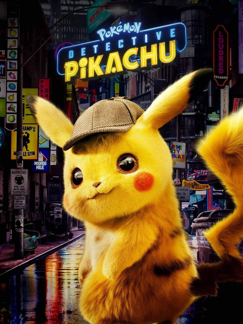 Pokemon Detective Pikachu Филмови постер на улица Тапет