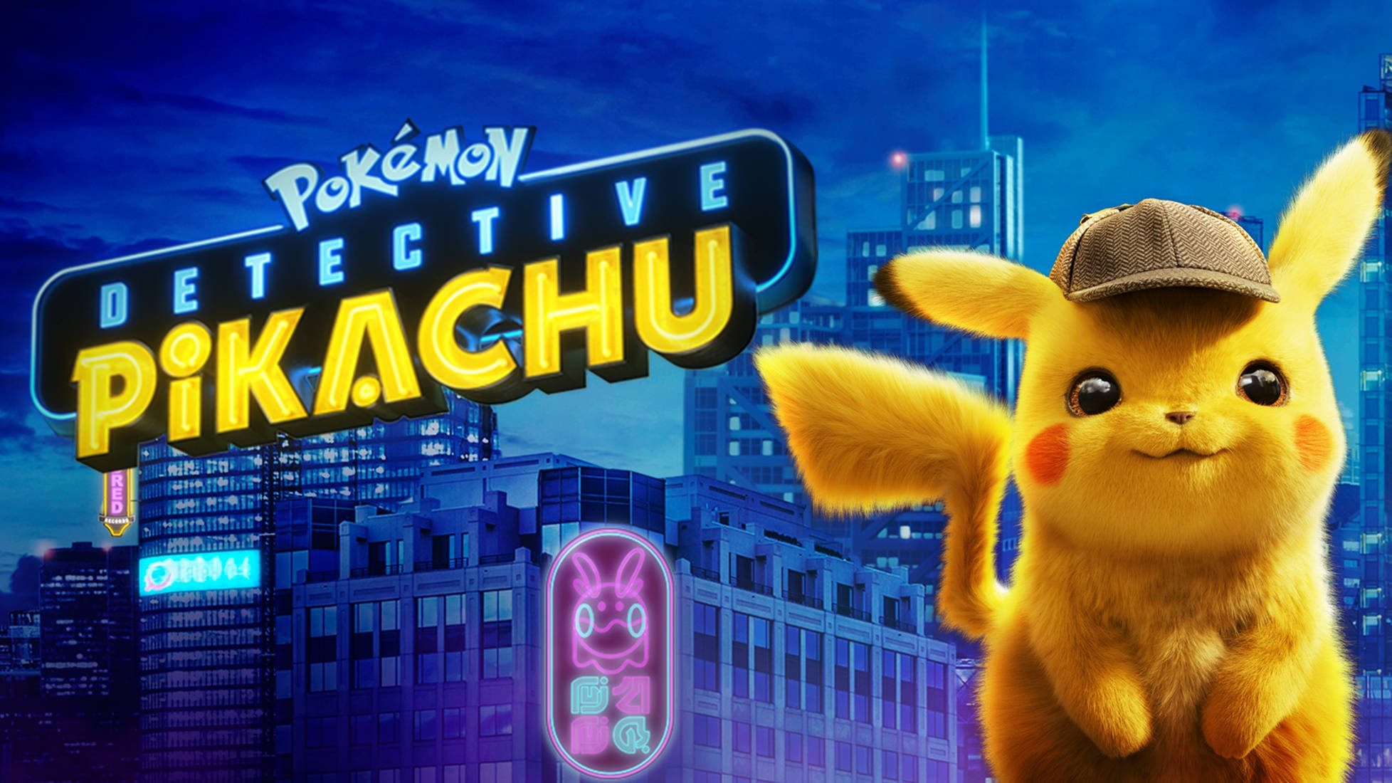 Pokemon Detective Pikachu Градски Небостъргачи Тапет