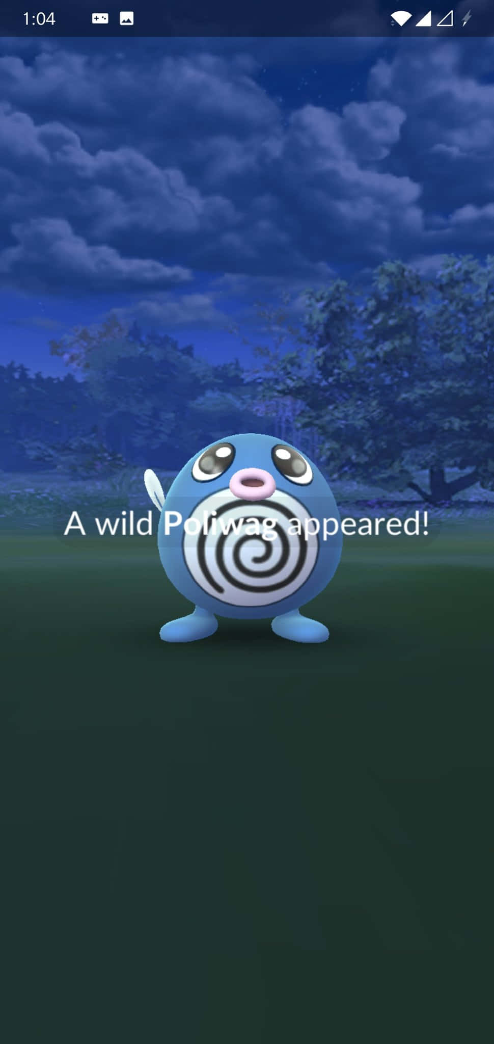 Се появи див Poliwag Тапет
