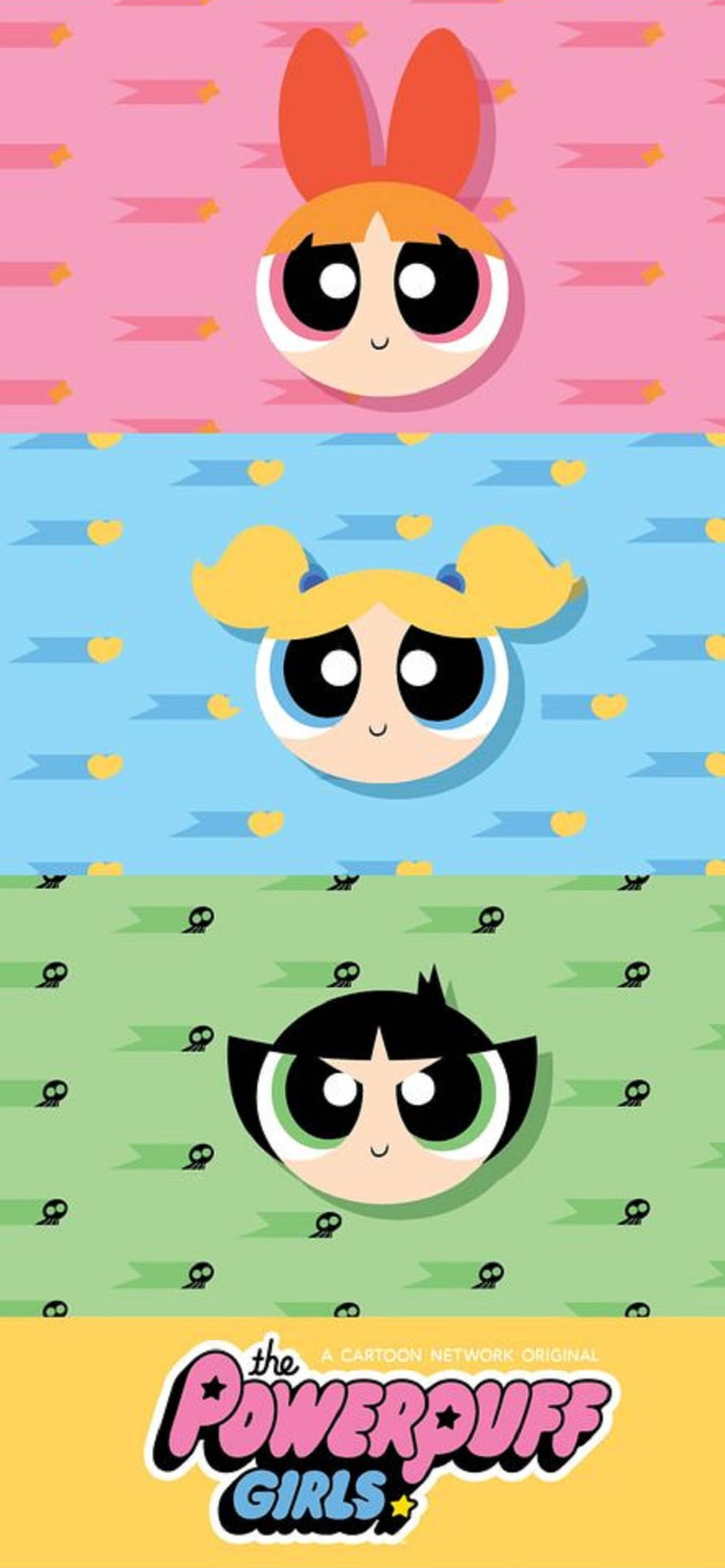 Powerpuff Girls колаж постер Тапет