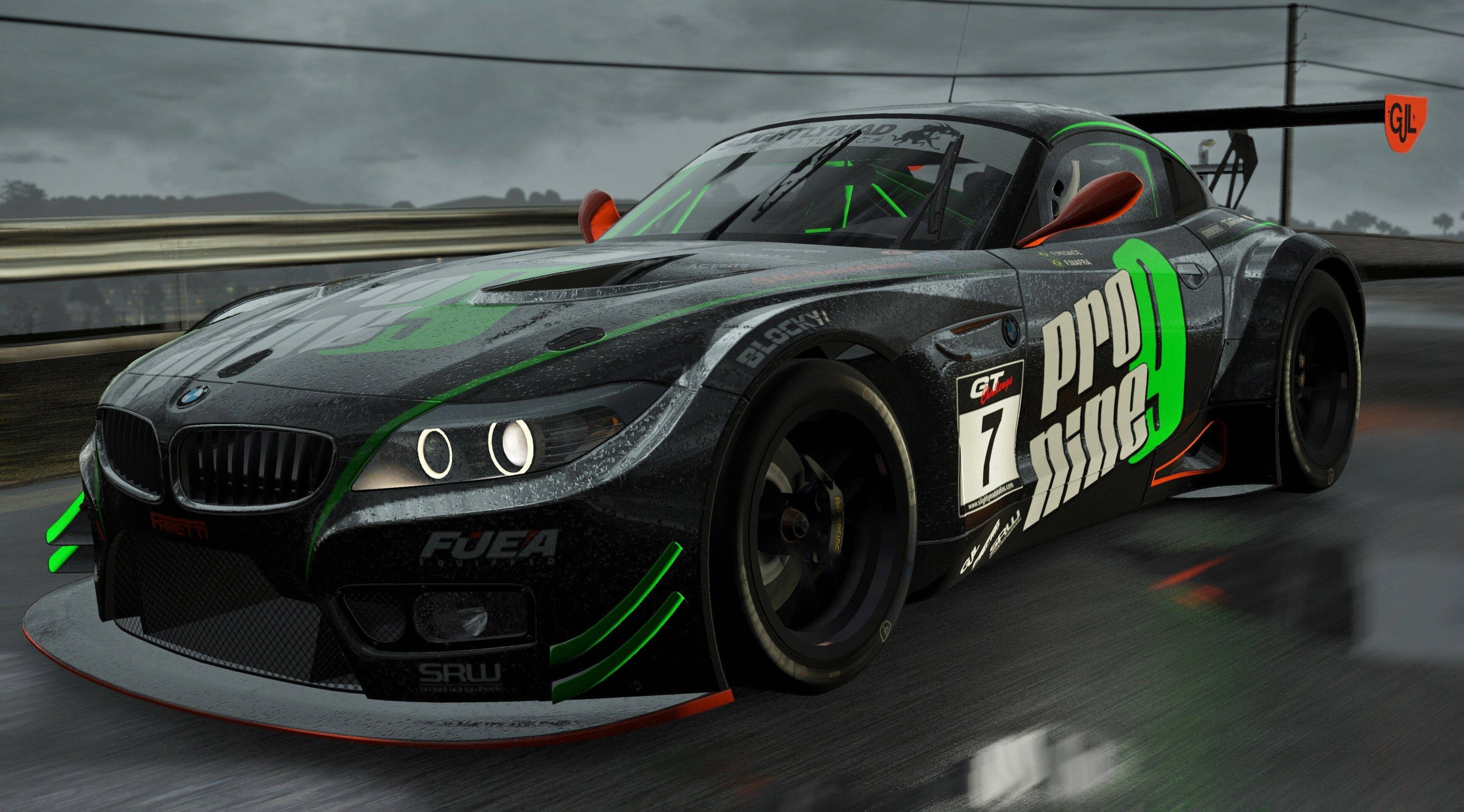 Project Cars 4K Черен BMW M6 Тапет