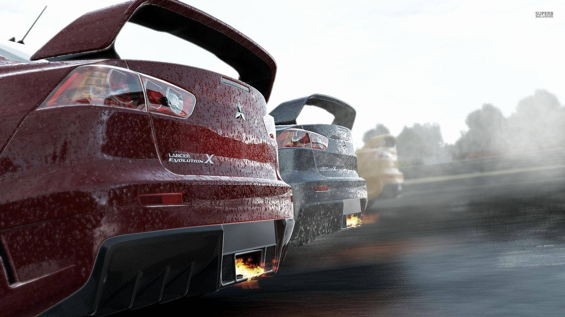 Червена кола в разрез от Project Cars Тапет