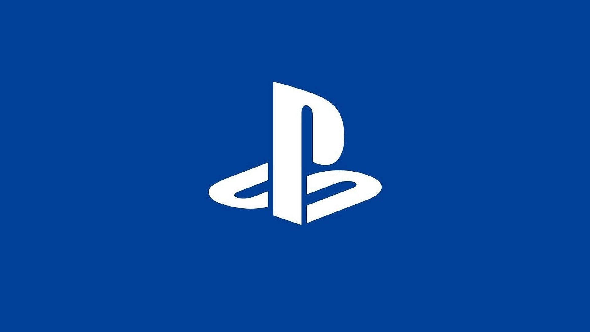 Лого на PS4 в наситено синьо Тапет