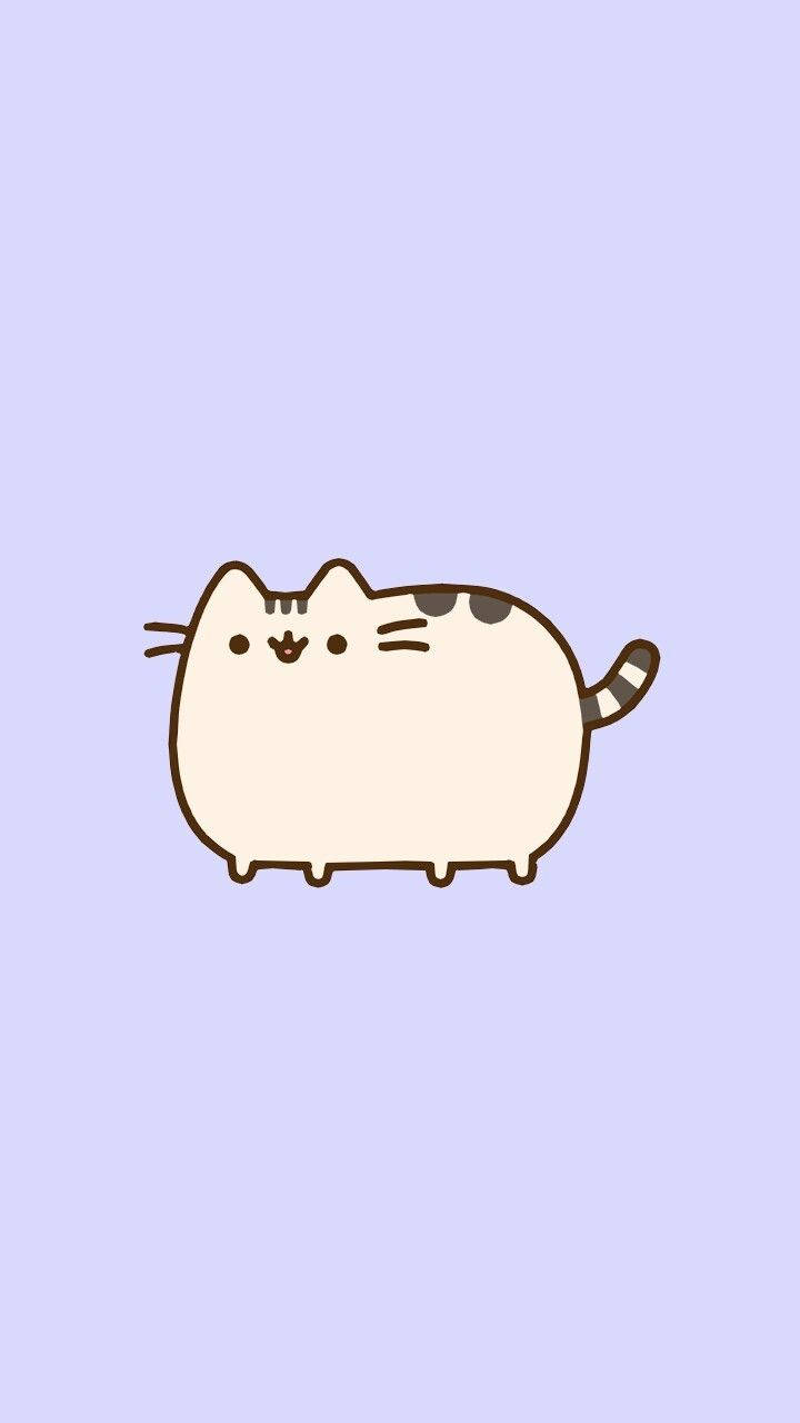 Pusheen анимационна котка Тапет