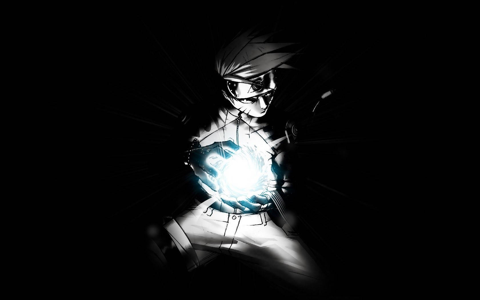 Rasengan Uzumaki Наруто Черен