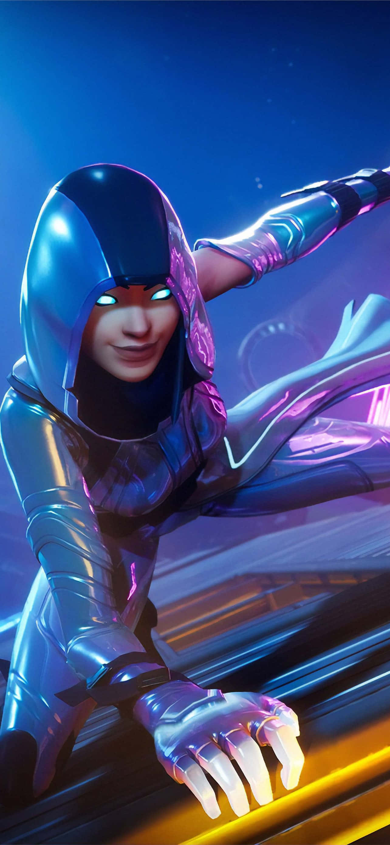 Покажи сила и безстрашие в играта с иконичния Raven Fortnite скин. Тапет