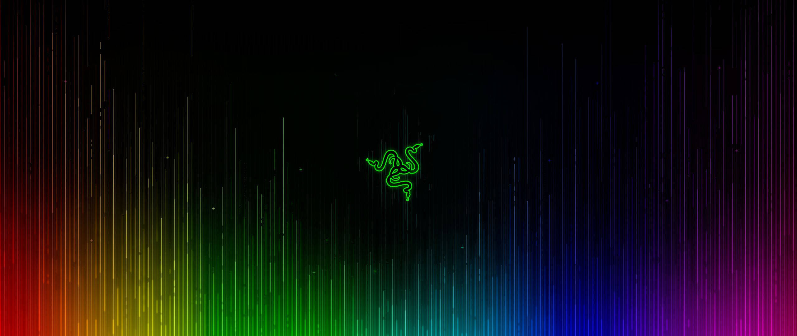 Зелено лого на Razer Тапет