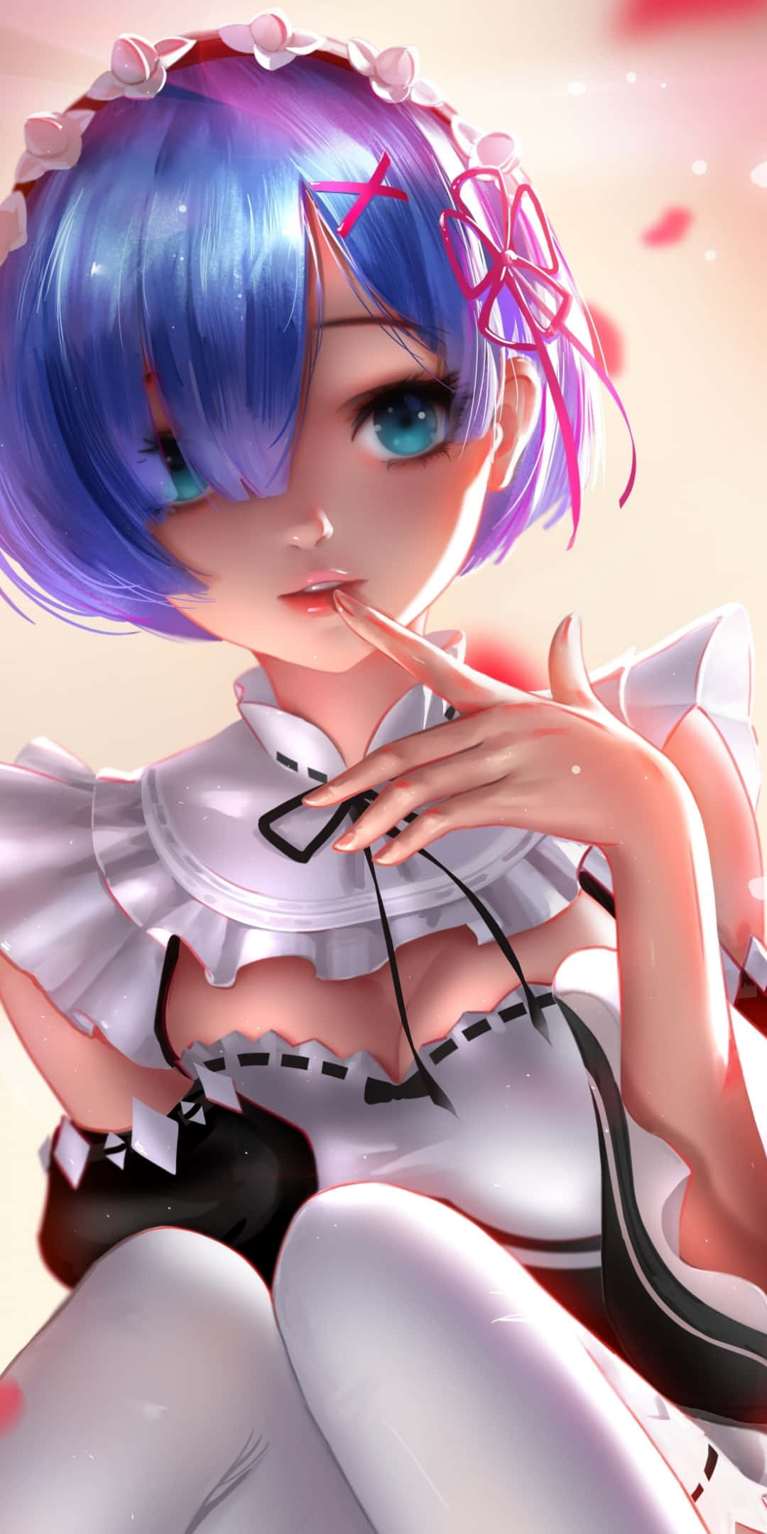 Гореща аниме Рем Re:Zero прислужница Тапет