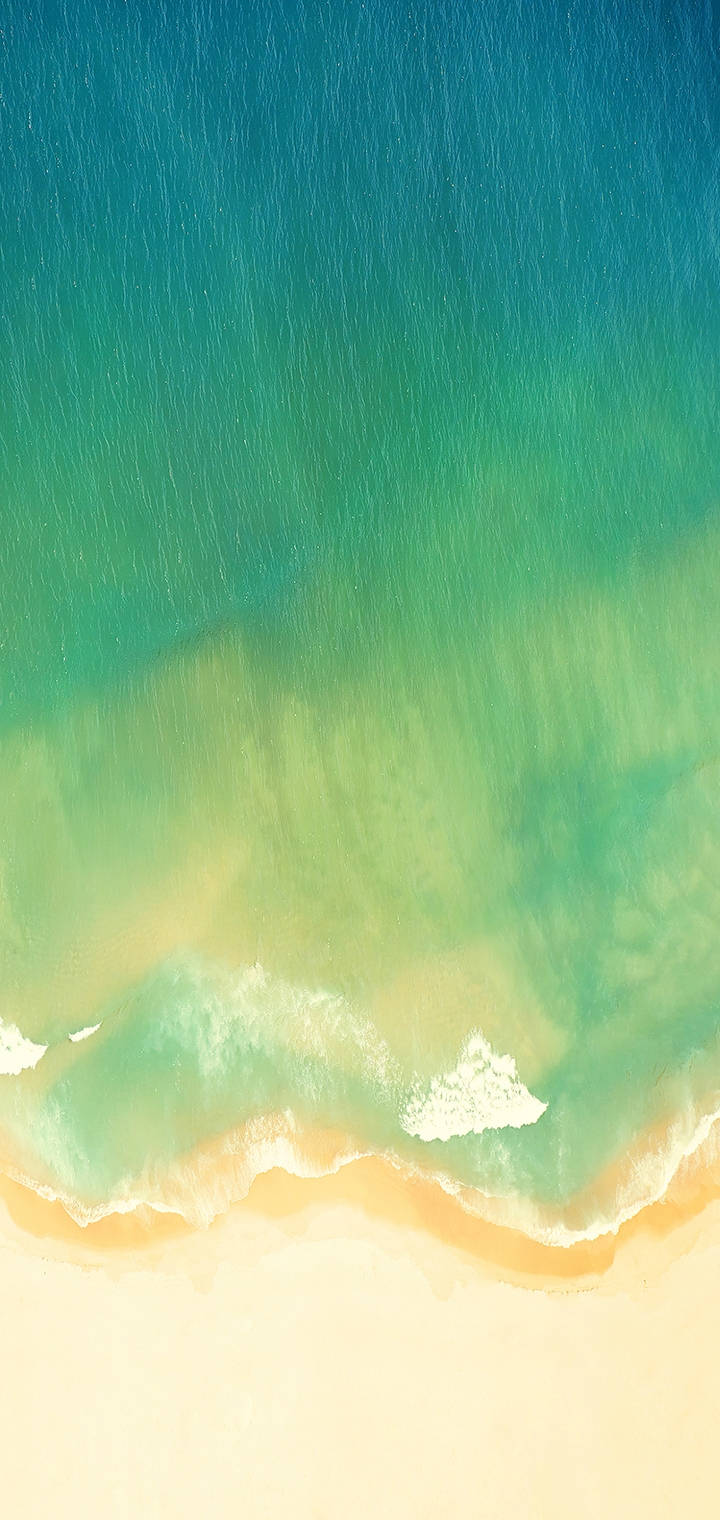 Realme Green Beach Тапет