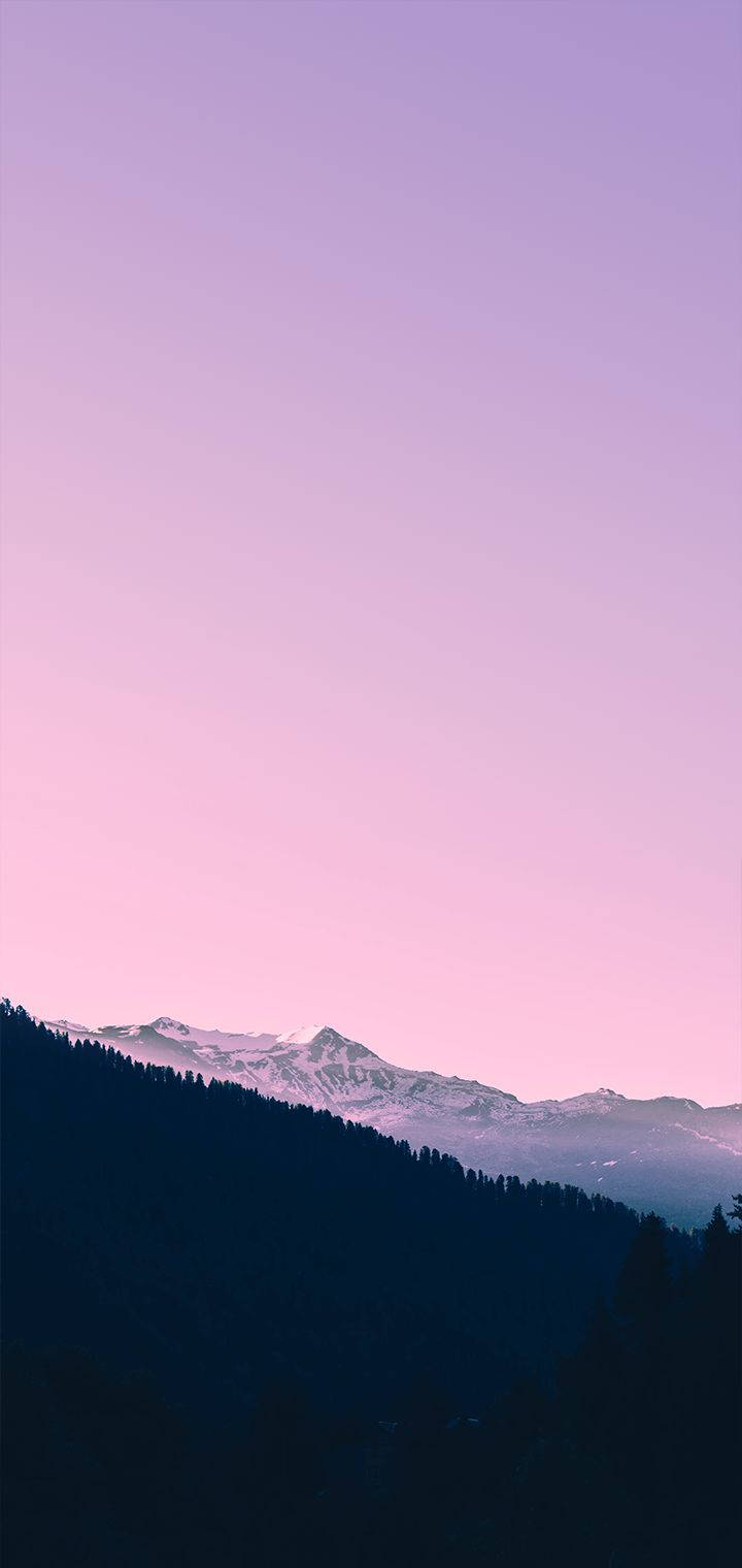 Realme Pink Skies Тапет