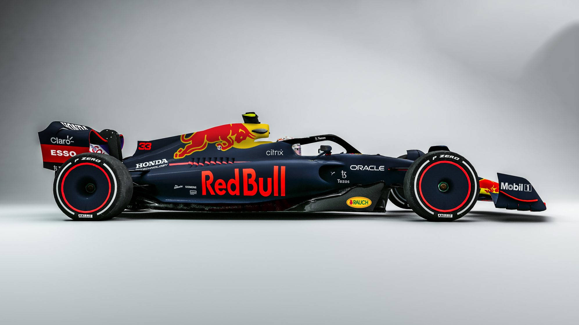 Зашеметяваща скорост - Red Bull F1 в действие Тапет