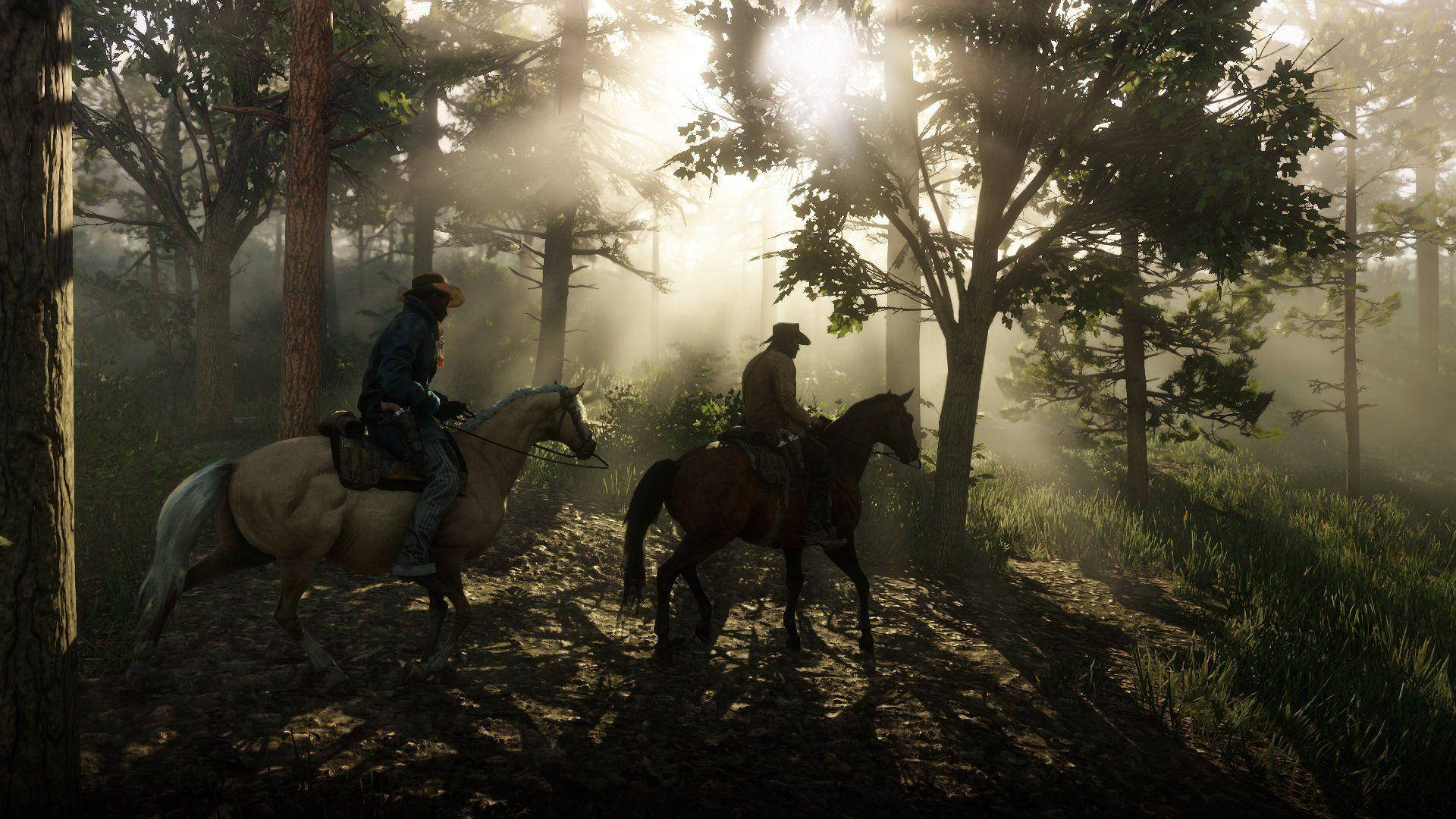 Red Dead Redemption 2 4K Пътуване Тапет