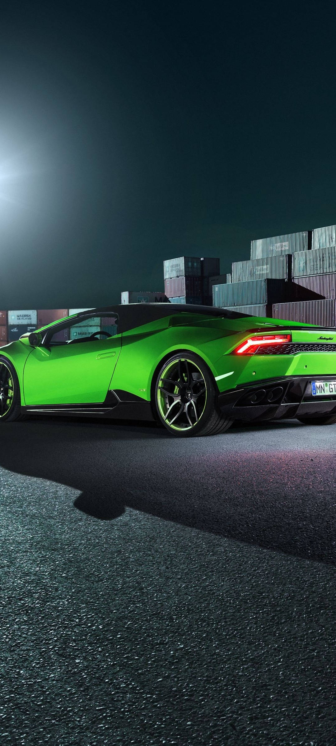 Redmi Note 10 Зелен Lamborghini Huracán Тапет