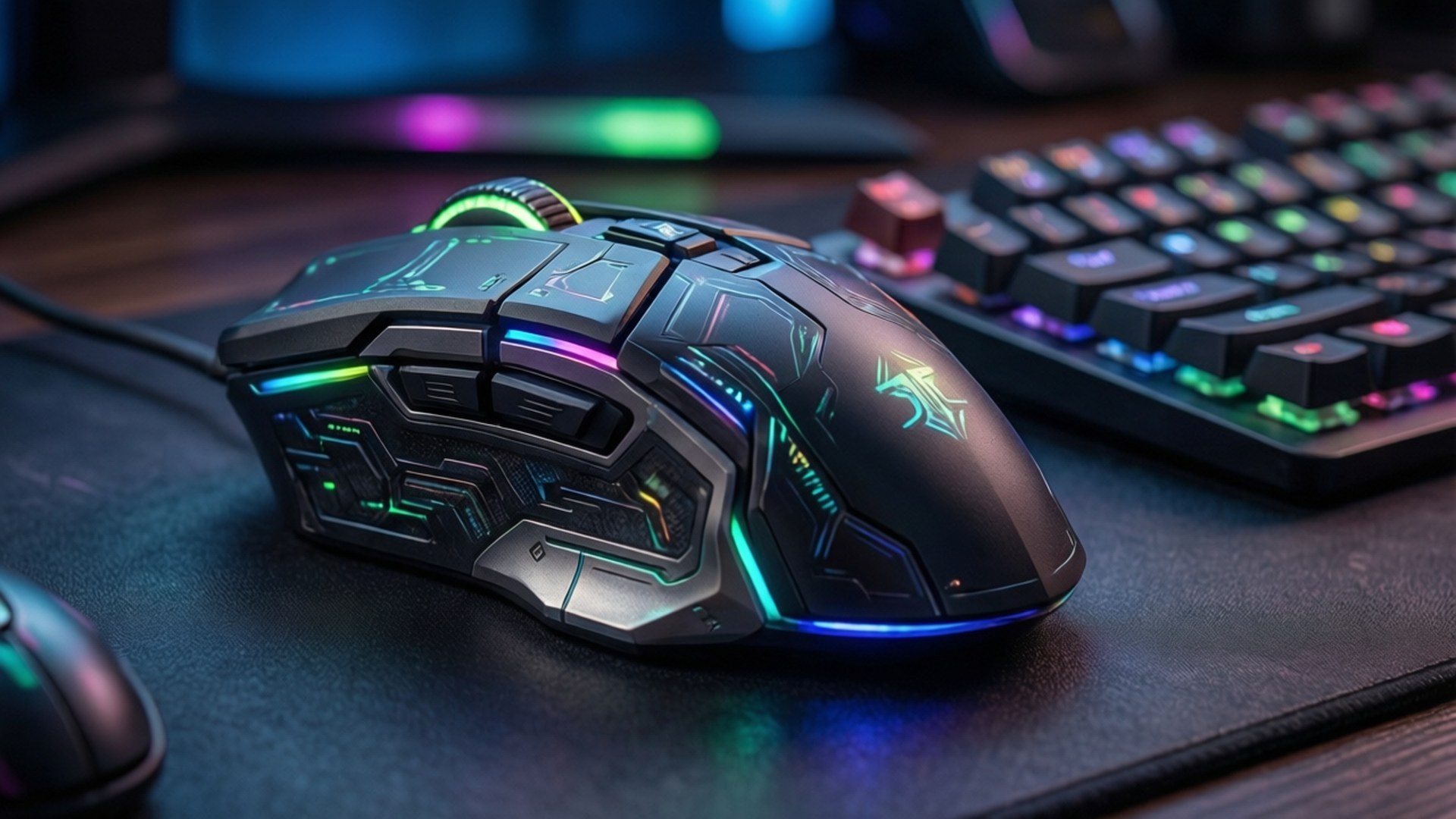 RGB мишка и клавиатура Тапет