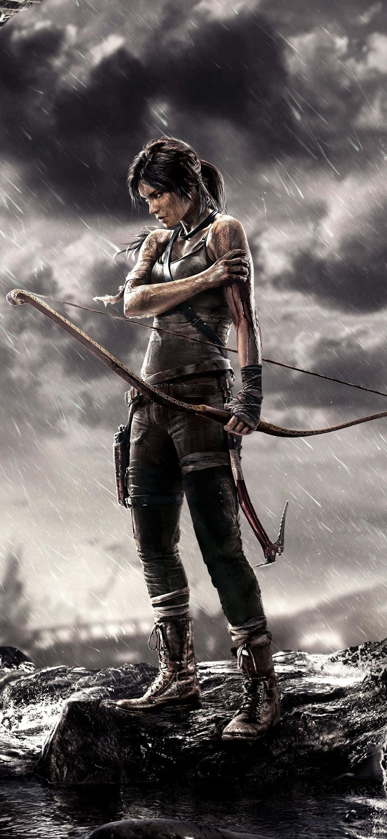 Изкачи на нови висоти в Rise of the Tomb Raider с iPhone Xs Max Тапет