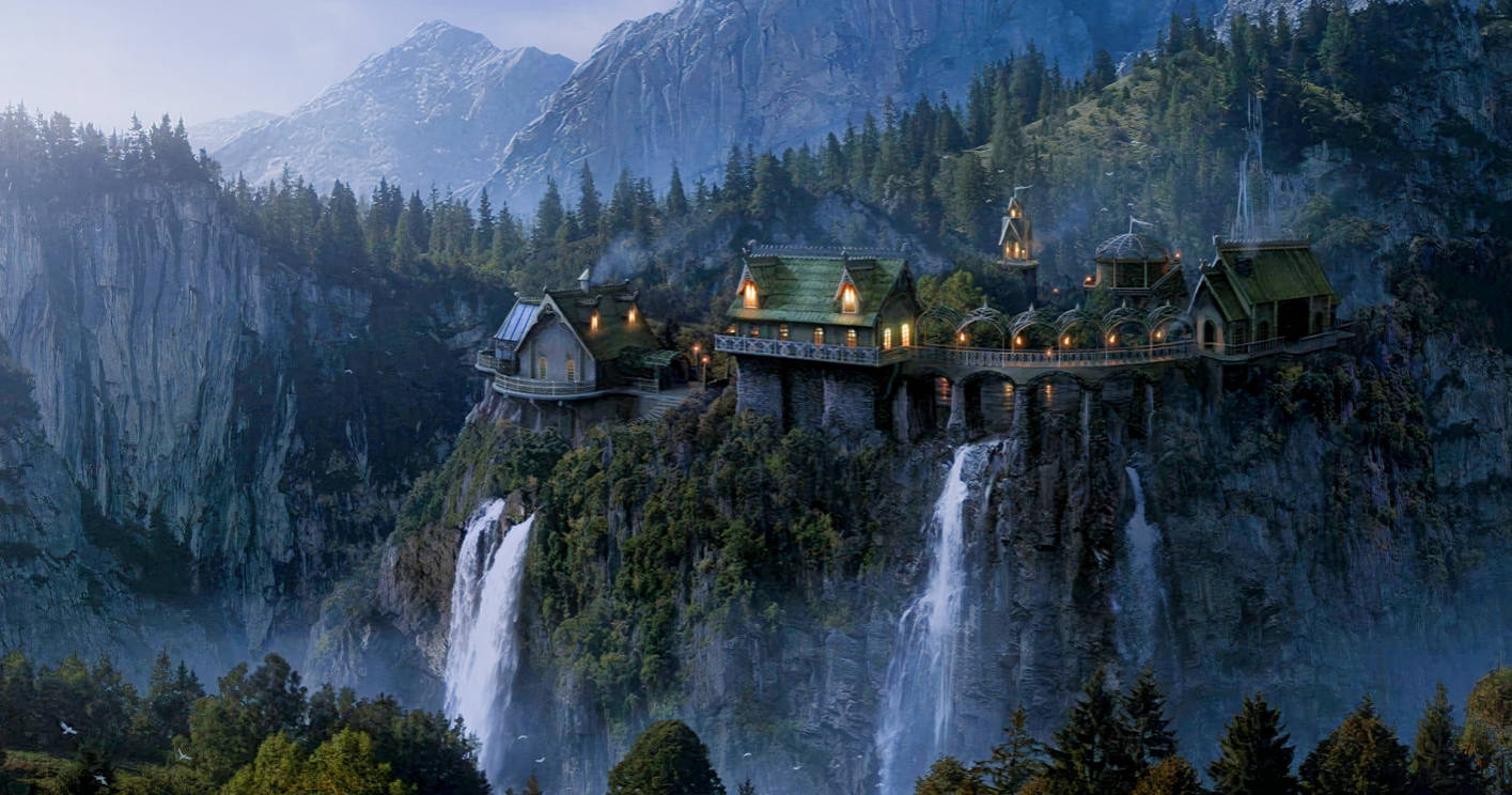 Rivendell 4K Властелинът на пръстените Тапет
