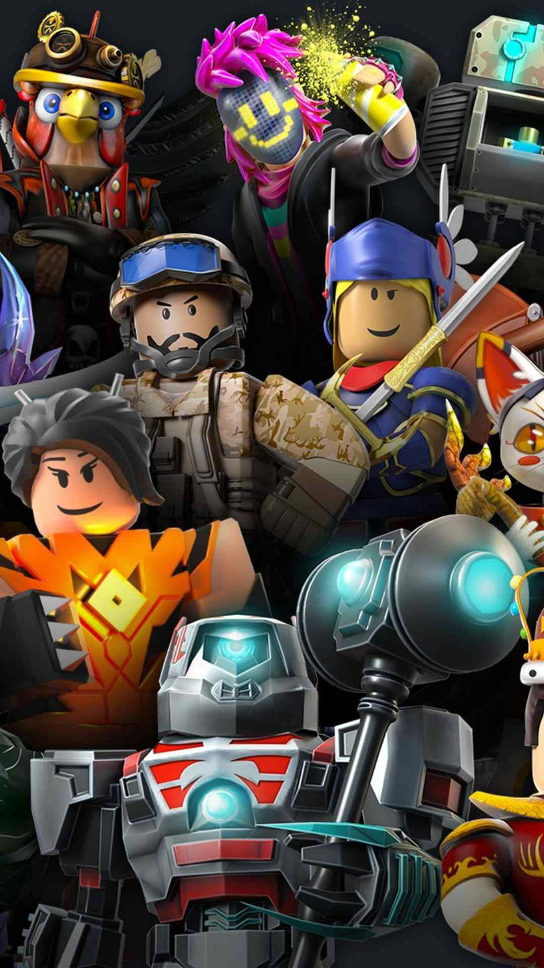 Готини герои от Roblox Тапет