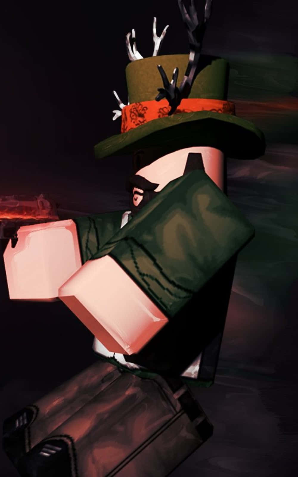 Готичен мафиозен герой от Roblox за iPhone Тапет