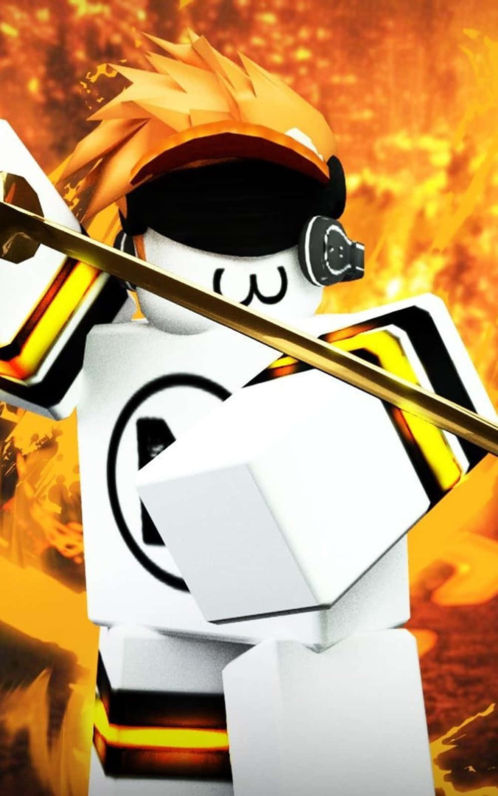 Roblox iPhone герой нинджа с огън Тапет
